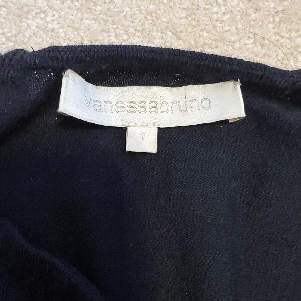 Vanessa Bruno 100% Wool Dress Black Long Sleeve VTG GUC Size Small / Size 1 - Picture 8 of 9